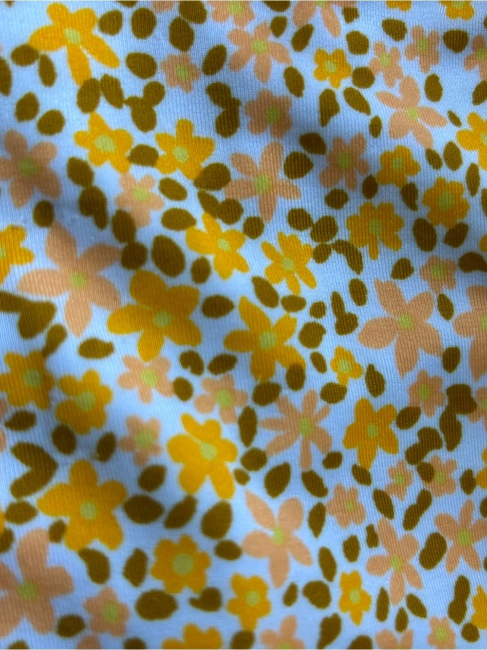 art class Yellow Floral Long Sleeve One-Piece Bodysuit